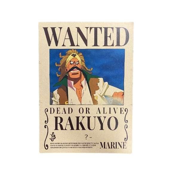 One Piece Wanted Dead or Alive Bounty Poster [21 x 29,7 cm] A4 - ''Rakuyo''