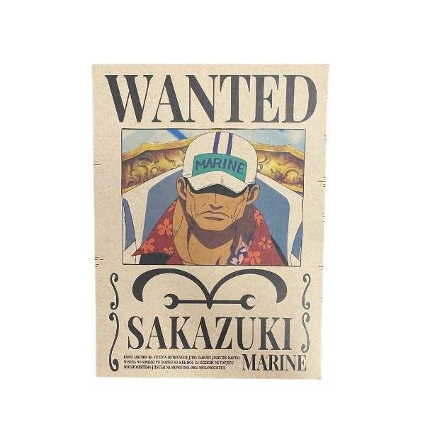 One Piece Wanted Dead or Alive Bounty Poster [21 x 29,7 cm] A4 - ''Sakazuki''