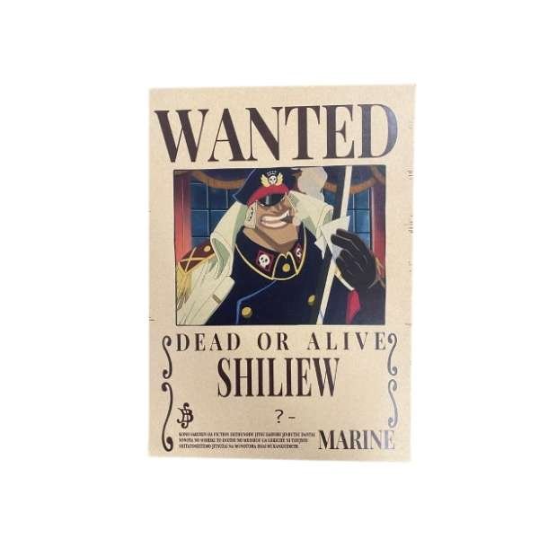 One Piece Wanted Dead or Alive Bounty Poster [21 x 29,7 cm] A4 - ''Shiliew''