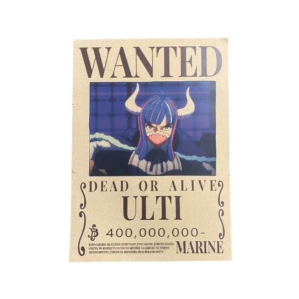 One Piece Wanted Dead or Alive Bounty Poster [21 x 29,7 cm] A4 - ''Ulti''