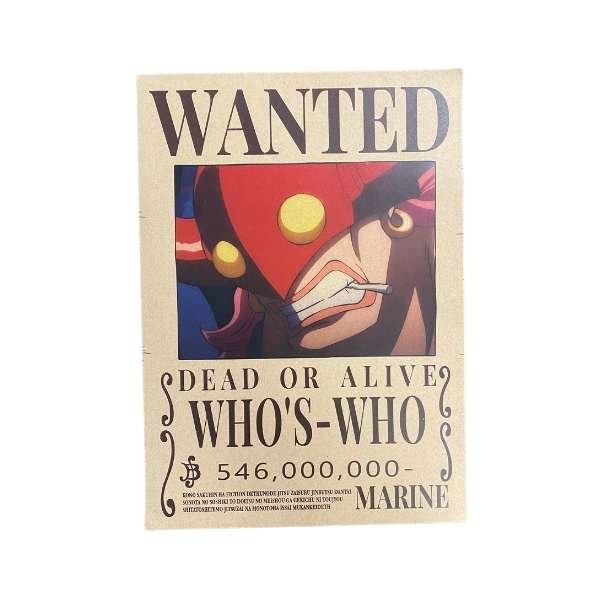 One Piece Wanted Dead or Alive Bounty Poster [21 x 29,7 cm] A4 - ''Who's-Who''