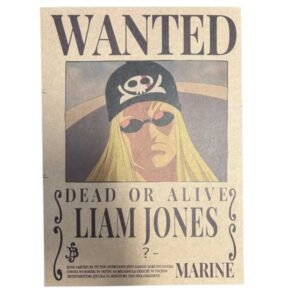 Wanted Dead or Alive Bounty Poster [21 x 29,7 cm] A4 - Liam Jones