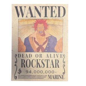 Wanted Dead or Alive Bounty Poster [21 x 29,7 cm] A4 - Rockstar