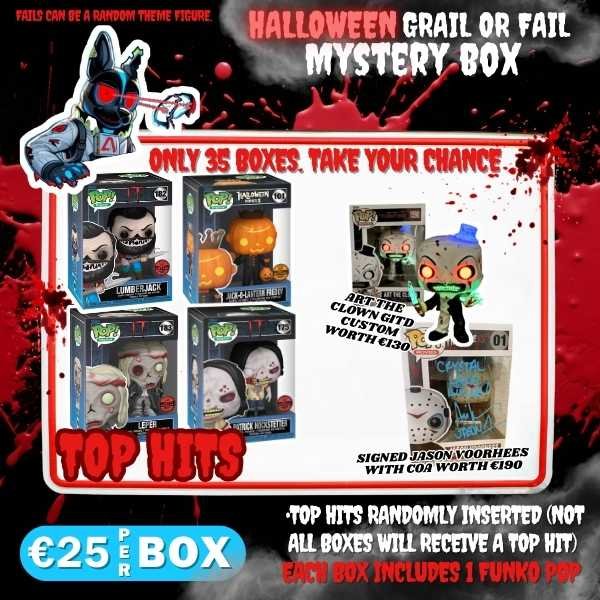 GRAIL OR FAIL - Halloween Special - Kans op: NFT, CUSTOM en SIGNED Horror Funko Pops!