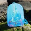 LoungeFly The Little Mermaid (1989) - Castle Snap Flap 12” Faux Leather Mini Backpack