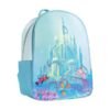 LoungeFly The Little Mermaid (1989) - Castle Snap Flap 12” Faux Leather Mini Backpack