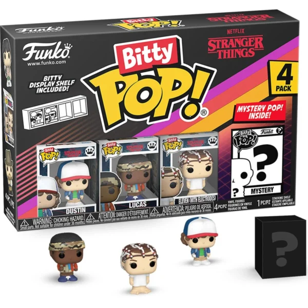 Stranger Things Season 1 Dustin Funko Bitty Pop! Mini-Figure 4-Pack