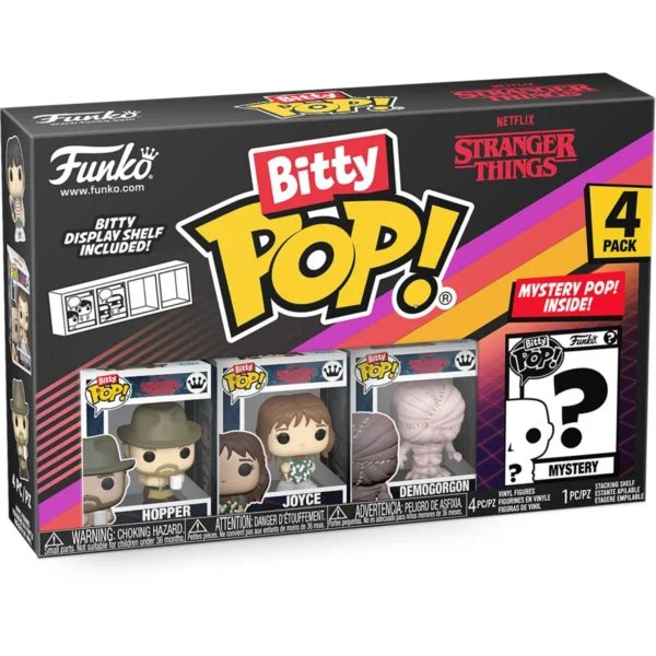 Stranger Things Season 1 Hopper Funko Bitty Pop! Mini-Figure 4-Pack