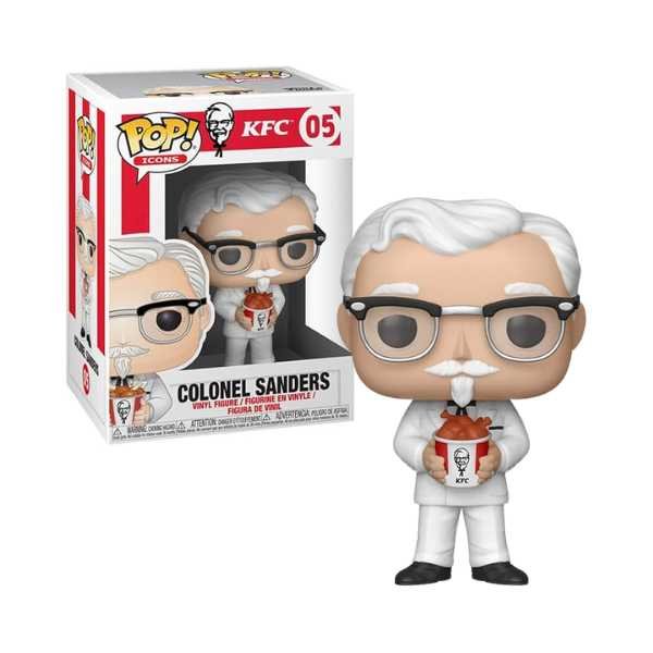 Funko Pop! Ad Icons: KFC Colonel Sanders (bucket of chicken) #05 [Box Condition 6.5/10]