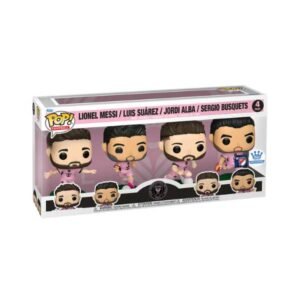 Funko Pop! Footbal: MLS - Inter Miami CF 4-Pack Exclusive - Messi,Suárez,Alba en Busquets