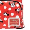 LoungeFly Disney - Minnie Mouse Polka Dots Red 10” Faux Leather Mini Backpack