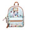 LoungeFly Snow White and the Seven Dwarfs (1937) - Floral 10” Faux Leather Mini Backpack