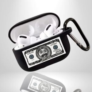 Stoere Rick en Morty style ''100 Dollar Bill Morty'' AirPods Case – Beschermhoes met Uniek Design en Anti-val Bescherming