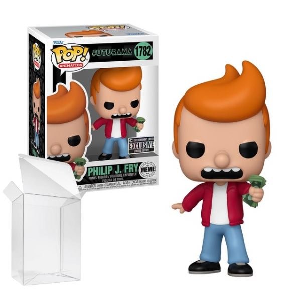 Funko Pop! Animation: Futurama - Philip J. Fry (Take my Money) MEME #1782 Entertainment Earth Exclusive