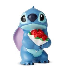 Beeldje Mini Stitch Met Bloemen Disney Showcase