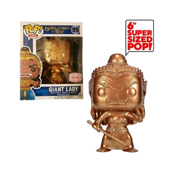 Funko Pop! ASIA: Legendary Creatures & Myths - Giant Lady #99 (Gold Chrome) Asia Exclusive