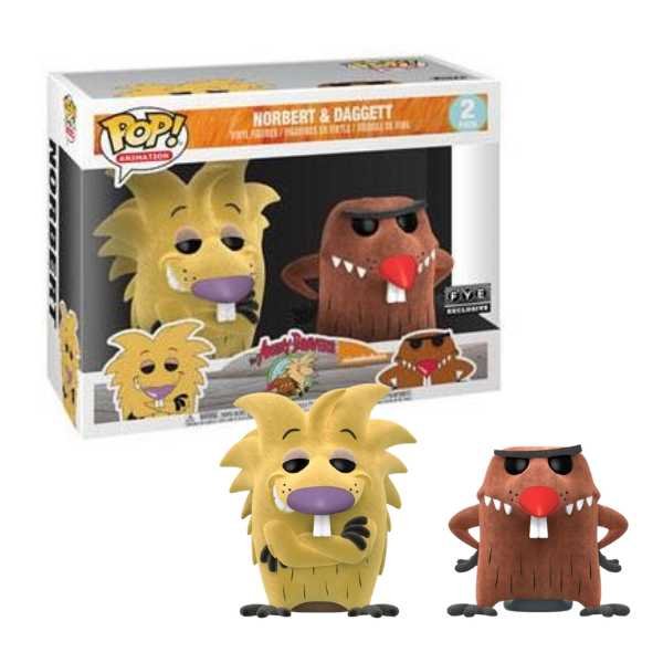 Funko Pop! Animation: Norbert and Daggett (Flocked) (2-Pack) FYE Exclusive