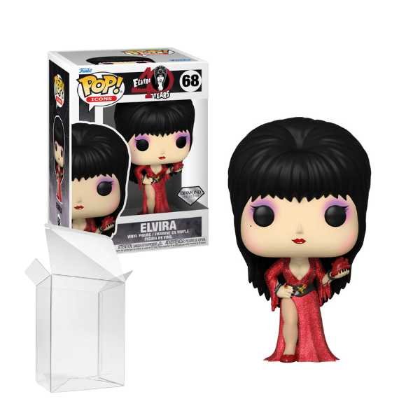 Funko Pop! Icons_ Elvira 40 Years - Elvira #68 Diamond Edition