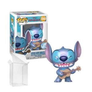 Funko Pop! Lilo & Stitch - Stitch with Ukulele (Pearlescent) #1044 Special Edition Sticker [Box Condition 710]