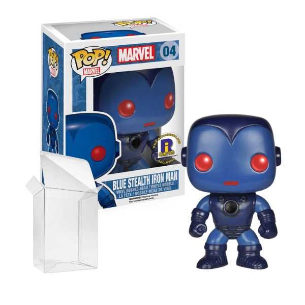 Funko Pop! Marvel: Blue Stealth Iron Man #04 RicohComicCon Exclusive