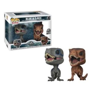 Funko Pop! Movies: Blue & T-Rex 2-Pack Jurassic world Exclusive