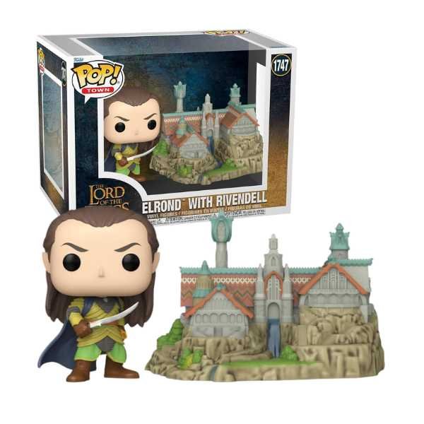 Funko Pop! Movies: Lord of the Rings - Elrond with Rivendell #1747 Town