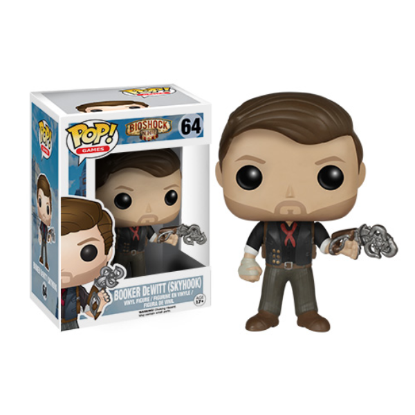 Funko Pop! Video Games: Bioshock - Booker DeWitt (Skyhook) #64