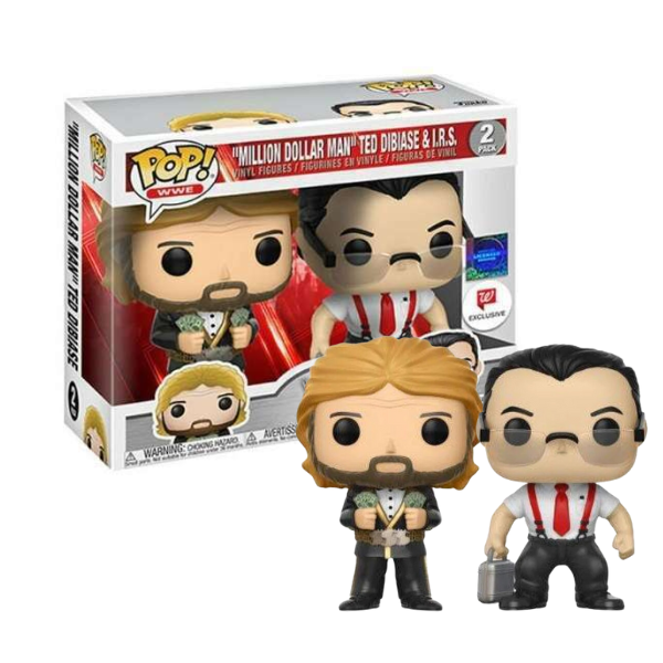 Funko Pop! WWE ‘Million Dollar Man’ Ted Dibiase & I.R.S. 2-Pack (Walgreens Exclusive)