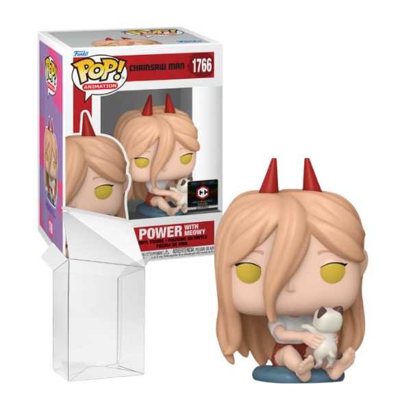 Funko Pop! Animation: Chainsaw Man - Power with Meowy #1766 Chalice Collectibles Exclusive