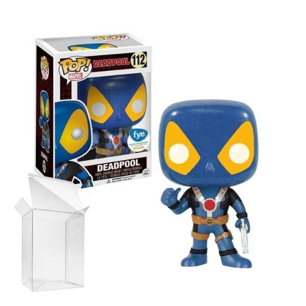 Funko Pop! Marvel: Deadpool - Deadpool (Blue) (Thumbs Up) (X-men) #112 FYE Exclusive [Box Condition 7/10]