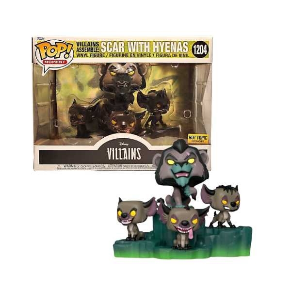 Funko Pop! Moment: Disney Villains - Scar with Hyenas #1204 Hot Topic Exclusive