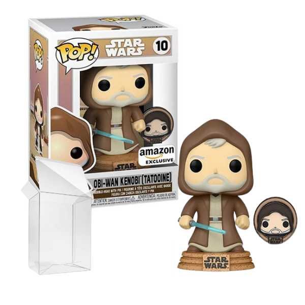 Funko Pop! Star Wars: Obi-wan Kenobi (Tatooine) #10 with Pin AMZON Exclusive