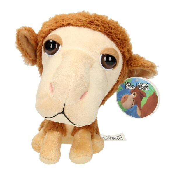 Knuffel Big Heads - Around the World - Kameel Knuffeltje 21CM