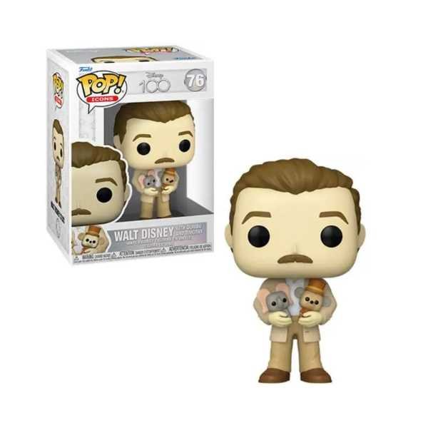 Funko Pop! Icons Disney 100 - Walt Disney with Dumbo & Timothy Plush #76