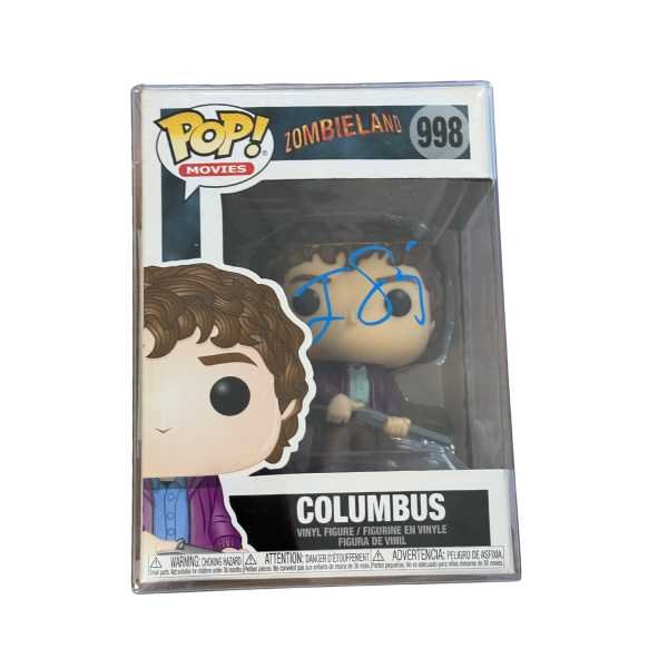 SIGNED by Jesse Eisenberg - Funko Pop! Movies_ Zombieland - Columbus #998 (ACOA) - 1