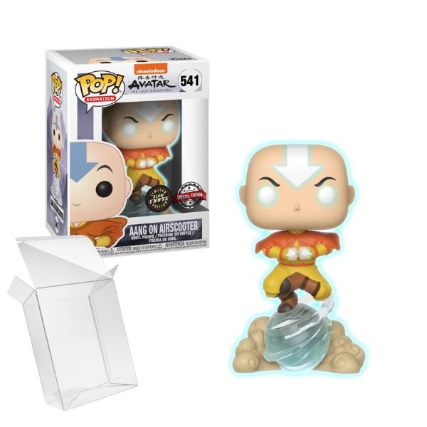Funko Pop! Animation: Avatar The Last Airbender - Aang on Airscooter #541 [Glow in the Dark Chase] Special Edition