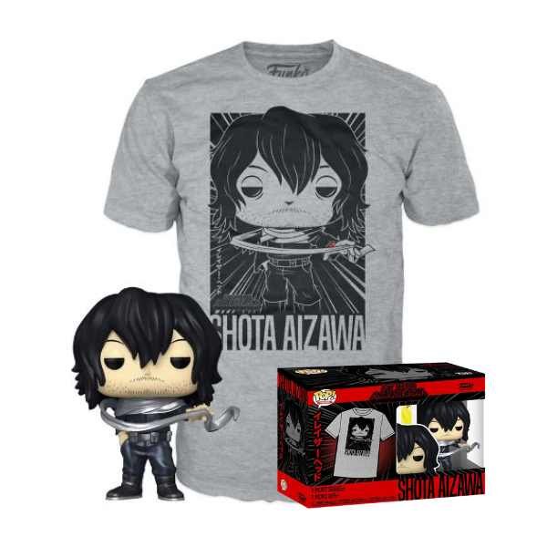 Funko Pop! Animation: My Hero Academia - Shoto Aizawa (Metallic Exclusive) Tee box Size M