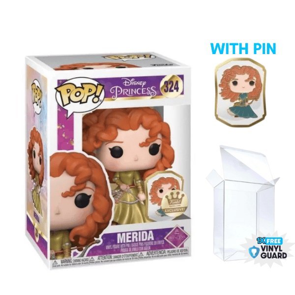 Funko Pop! Disney Ultimate Princess - Merida with Pin #324 Funko Exclusive